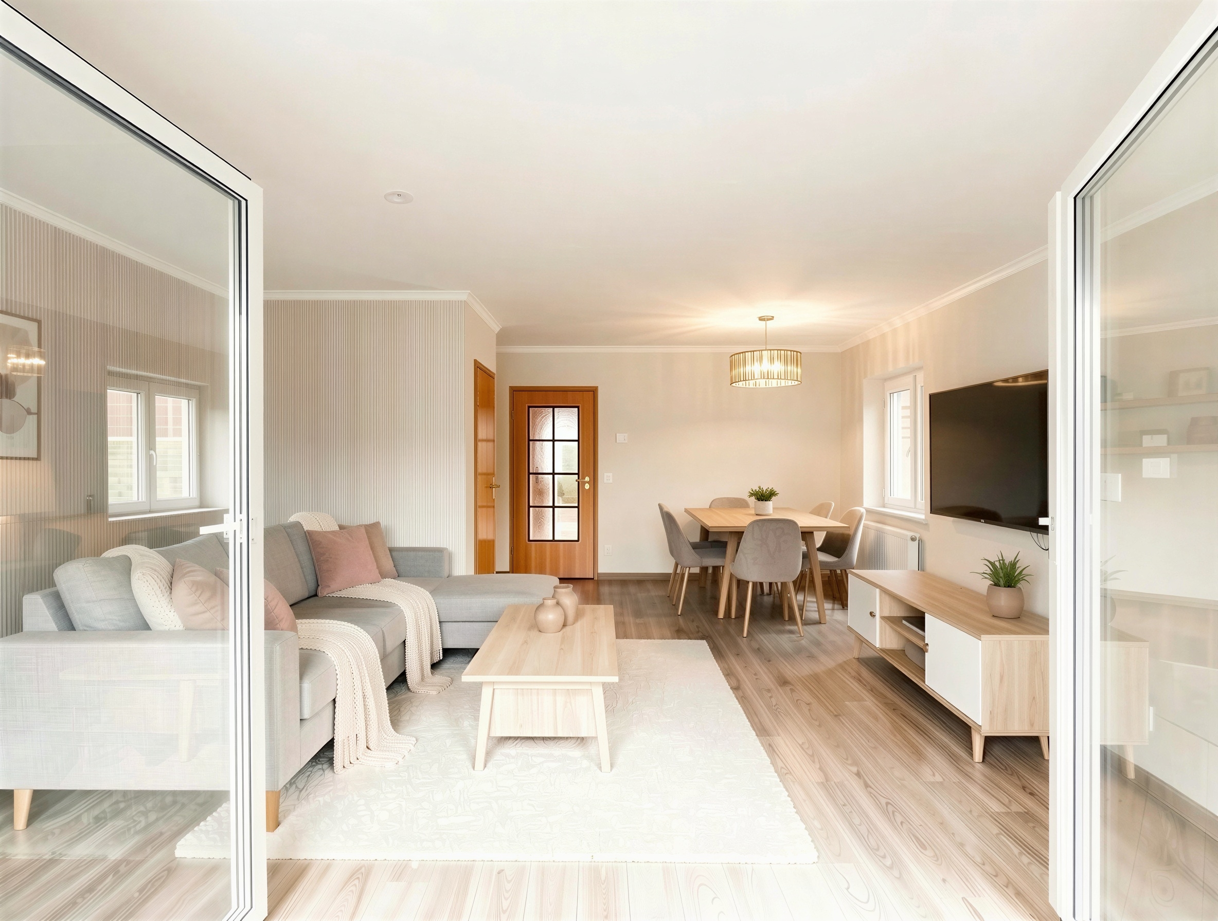 Musterfoto Wohnzimmer - (KI generiert)